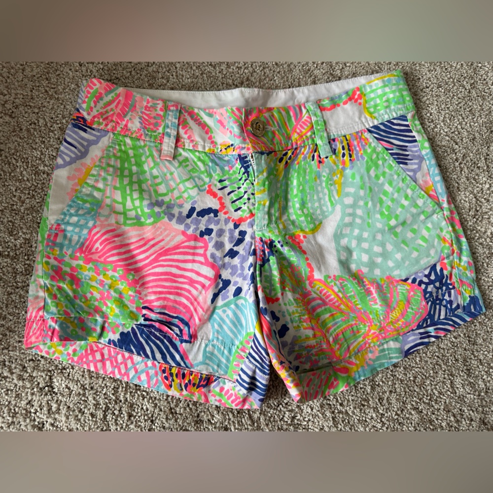 LILLY PULITZER Callahan Shorts ROAR OF THE SEA Size 2